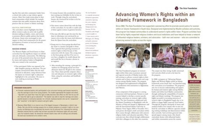 Leading Advocate For Women's Rights And Education In Bangladesh